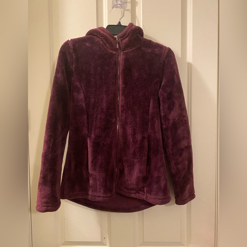 32 degrees Womens luxe fur full-zip magenta purple size small